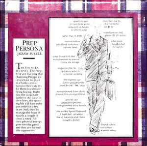 The Official Preppy Prep Persona Jigsaw Puzzle New & Sealed 100 Pieces 7.5"Sq