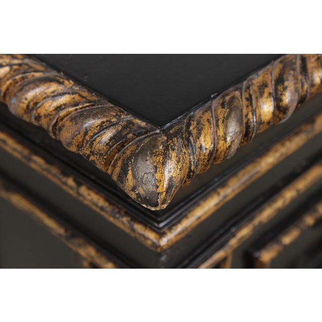 Marge Carson Large Black Painted Sideboard Credenza For Sale - Image 13 of 16