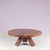 Brutalist Round Oak Wood Coffee Table, Netherlands, 1970s For Sale - Image 3 of 6