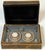 19th C. Italian Grand Tour Intaglio Plaster Medallion & Gilt Marbled Leather Box For Sale - Image 12 of 13