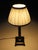 Late 19th Century Antique 19th Century French Black Marble Column Table Lamp with Gilt Rococo, 1890 For Sale - Image 5 of 17