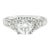 Repurposed 14k White Gold 1.05 Carat Old European Cut Deco Style Ring, Size 7.75 For Sale