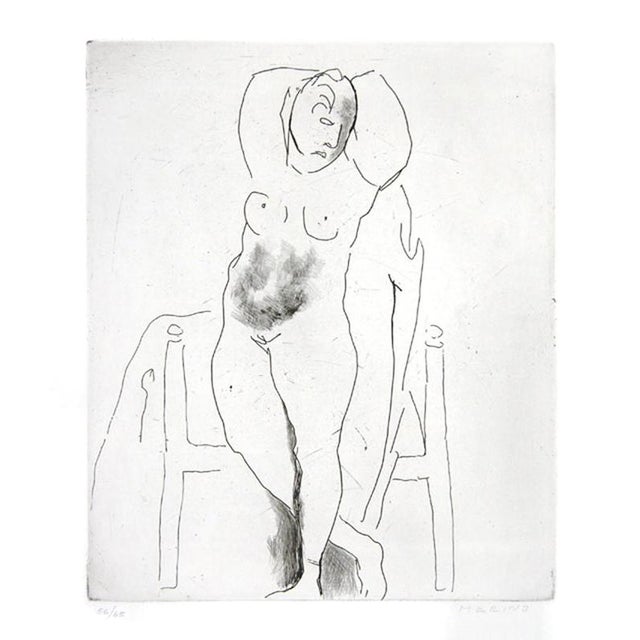 Modern Marino Marini, Pomona, Female Nude Edition of 65, 1950s, Etching For Sale - Image 3 of 5
