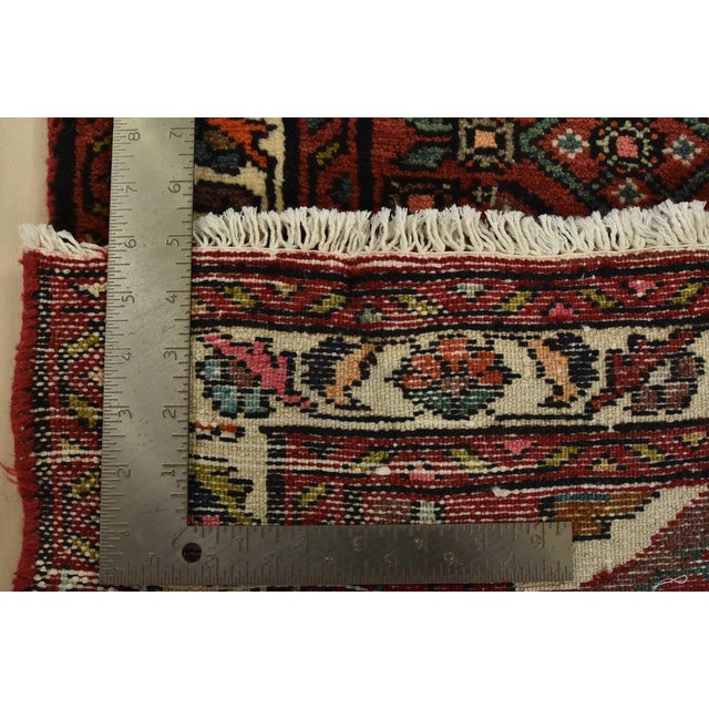 Hamedan Runner 2’7” X 9’4” Red Wool Vintage Tribal Hand-Knotted Rug For Sale - Image 13 of 13