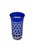 Five vintage Czech Bohemian cobalt blue cut to clear crystal shot glass tumblers featuring polka dot pattern. Dimensions:...