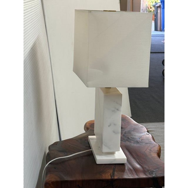 Michael Pagani + Laura Kirar for Baker Furniture Blanc Sculpte Table Lamp For Sale - Image 10 of 12