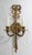 Vintage Solid Brass Double Arm Wall Sconce For Sale - Image 10 of 11