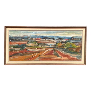Jerzy Luczak‑Szewczyk, Landscape, 1950s, Oil on Canvas, Framed For Sale