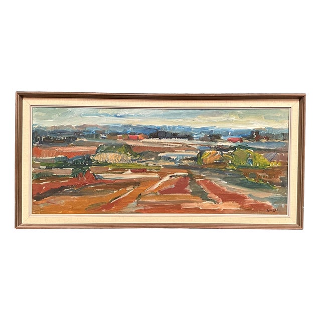 Jerzy Luczak‑Szewczyk, Landscape, 1950s, Oil on Canvas, Framed For Sale