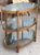 Modern Three Tier Mirrored Gilt Metal Side Table For Sale - Image 4 of 5