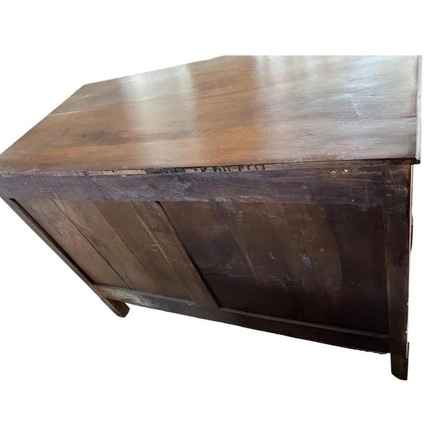 French 19th Century French Walnut Louis XVI Commode / Chest of Drawers / Dresser For Sale - Image 3 of 13