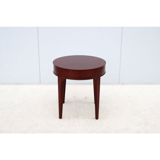 Fabulous contemporary Etage round side table/Lamp table by Bernhardt Design. This gorgeous table combines the luxury you...