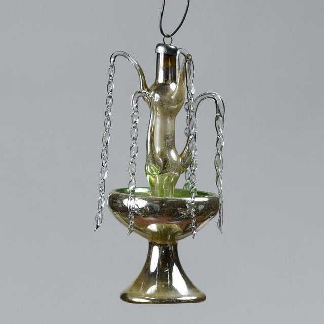 German Christmas Blown Glass Fountain For Sale - Image 9 of 9