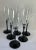 Pretty black stem wine glasses Med in France!