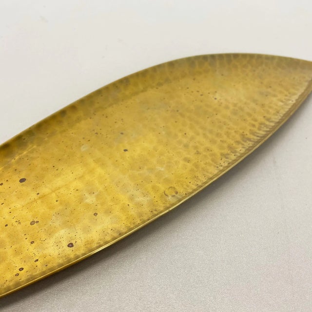 1950s Large Brass Shell Plate, Auböck & Hagenauer Era, Germany, 1950s For Sale - Image 5 of 12
