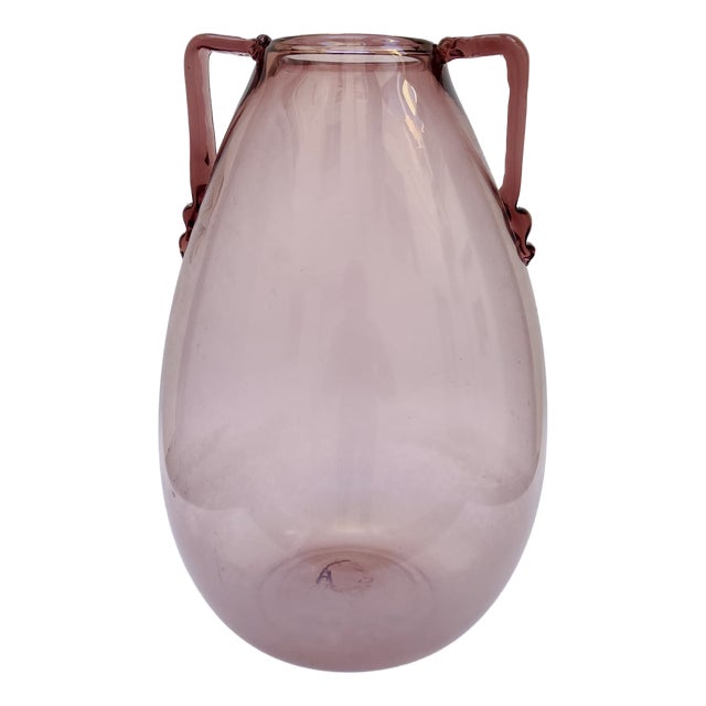 Monumental Murano Amethyst Blown Glass Vase by Vittorio Zecchin, 1930s For Sale