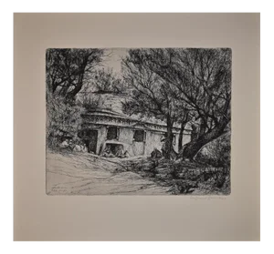 Lino Bianchi Barriviera, Lalibela, Ghiorghis, Etching, 1949