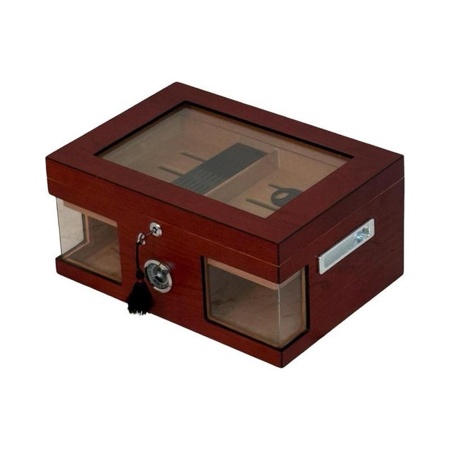 Wood Vintage Art Deco Humidor For Sale - Image 7 of 7