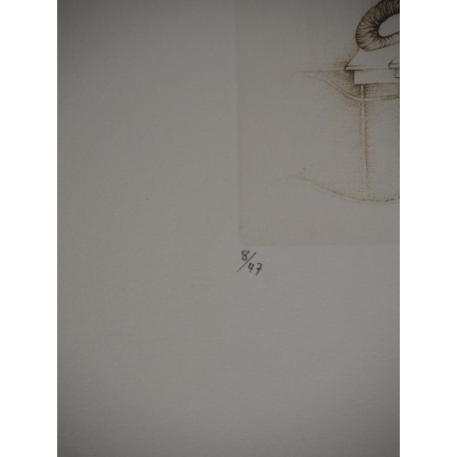 Modern Fred Deux, In Hatch, Original Engraving For Sale - Image 3 of 6