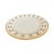 Elegant vintage Lenox Tempo salad plate featuring the pattern's distinctive geometric gold border against Lenox's classic...