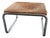 1960s Post Modern Wicker and Chrome Stool/Ottoman in the Style of Martine Bedin For Sale