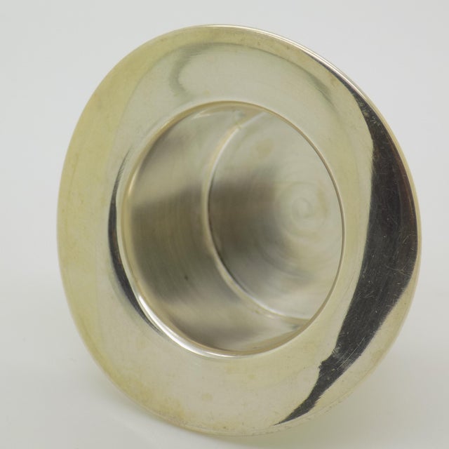Metal Vintage Italian Handmade Silver Top Hat, Florence, 1980s For Sale - Image 7 of 13