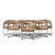 Giotto Stoppino Style Mid Century Chrome Dining Chairs - Set of 8 Each chair measures: 23.75 wide x 22 deep x 31.5 inches...