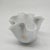 Vintage Jacketed Pearl White Fazzoletto Vase in Murano Glass, 1960s For Sale - Image 6 of 9