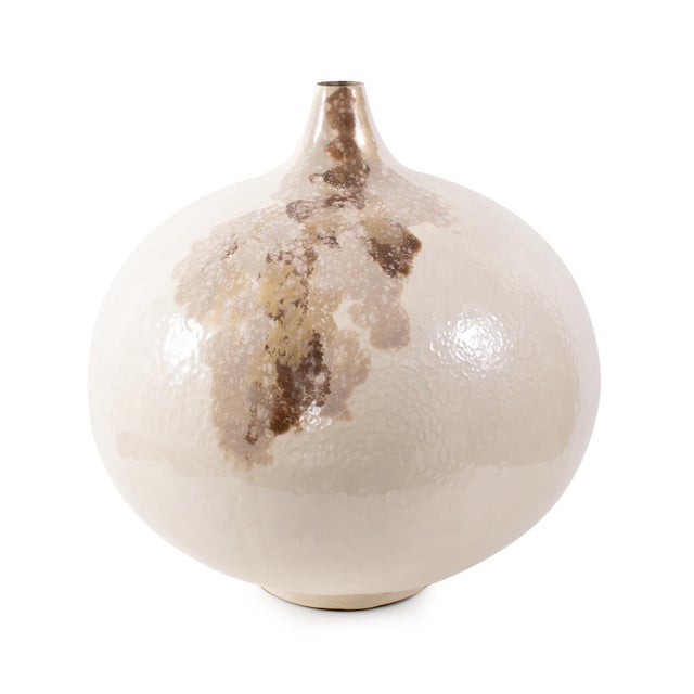 Petrini Tuscan Small Round Iron Vase For Sale In Chicago - Image 6 of 9