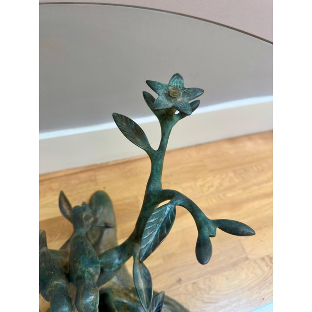 Vintage Bronze Verdigris Coffee Table by Willy Daro, 1970 For Sale - Image 15 of 16