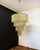 Glass Vintage Murano Glass Tiered Chandelier with 78 Glasses in Light Amber, 1990s For Sale - Image 7 of 18