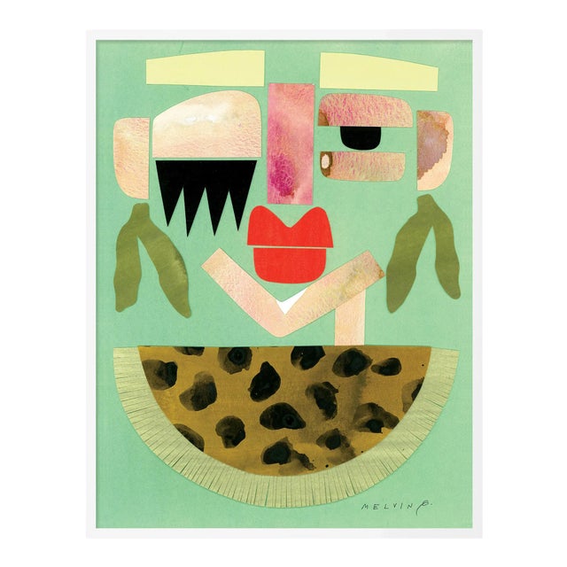 Luana by Melvin G in White Frame, Large Art Print For Sale