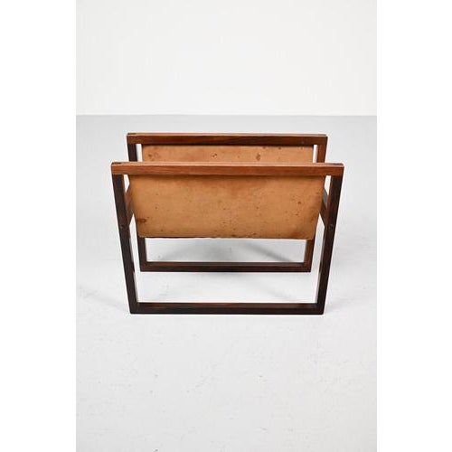 Danish Rosewood Magazine Holder For Sale - Image 4 of 9