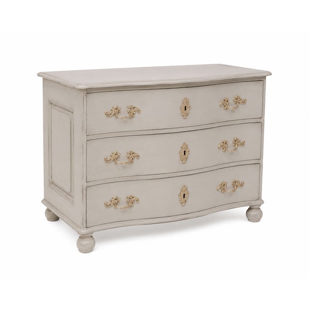 Antique French Commode — Scandinavian Grey Wash A beautifully authentic 19th-century French commode sourced through the...