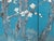 Wood C. 1970s Japanese Style Silk Screen "Blossoming Cherry Tree" For Sale - Image 7 of 18