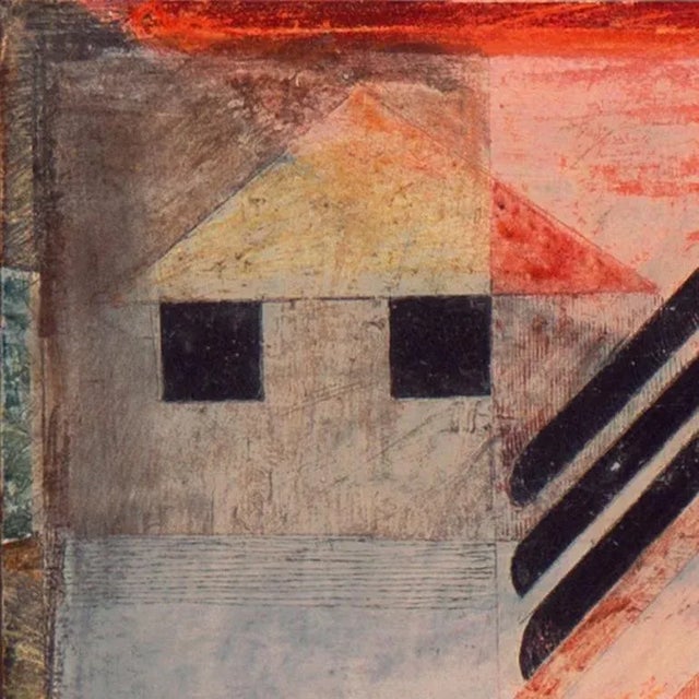'Roofs of Ravello' by Margaret Wentworth Millard Owings, 1959, Mid-Century Abstract, Fogg Museum, San Francisco Art Association, Chicago Art Institute For Sale - Image 10 of 12