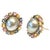 Bochic "Orient" Vintage Pearl & Multi Fancy Sapphire Earrings Set 18K Gold&Silver For Sale - Image 17 of 18