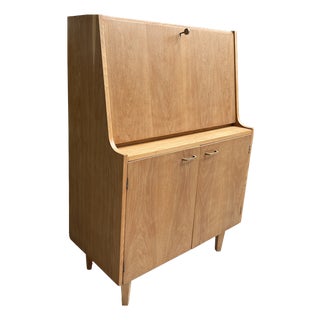 Mid-Century Modern Oak Secretaire, 1960s For Sale
