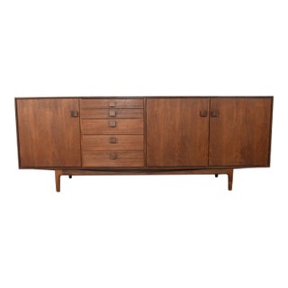 Large Ib Kofod Larsen "Danish Range" Credenza in Teak For Sale