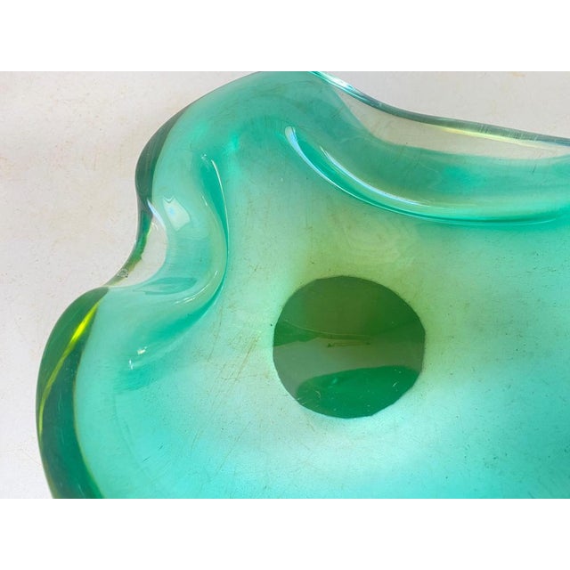 Vide Poche or Ashtray in Green Murano Glass, Italy, 1970s For Sale - Image 15 of 18