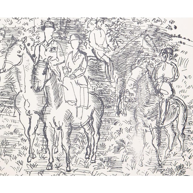 Modern Raoul Dufy, The Hunt, Lithograph For Sale - Image 3 of 6