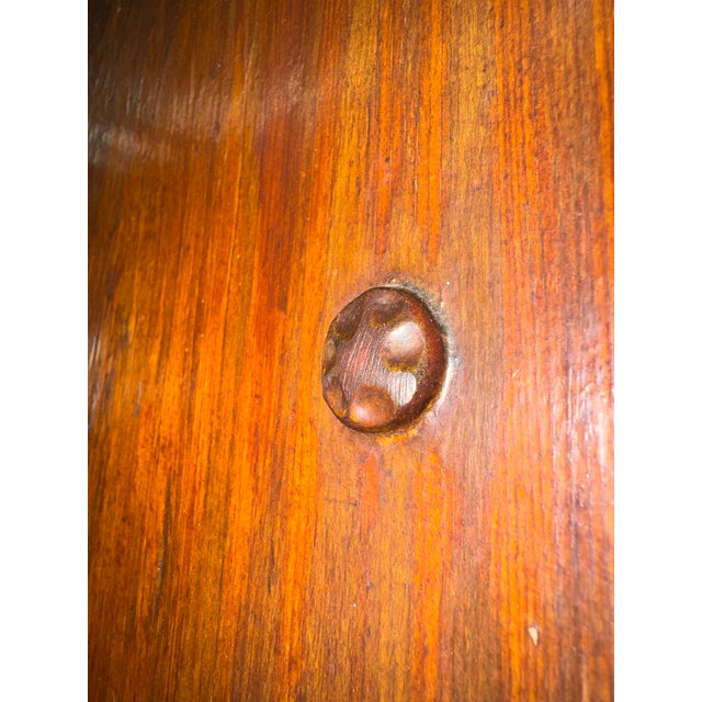 Brown Incredible Rare 1920’s Hand-Carved Spanish Galleon Front Door With Speakeasy For Sale - Image 8 of 12