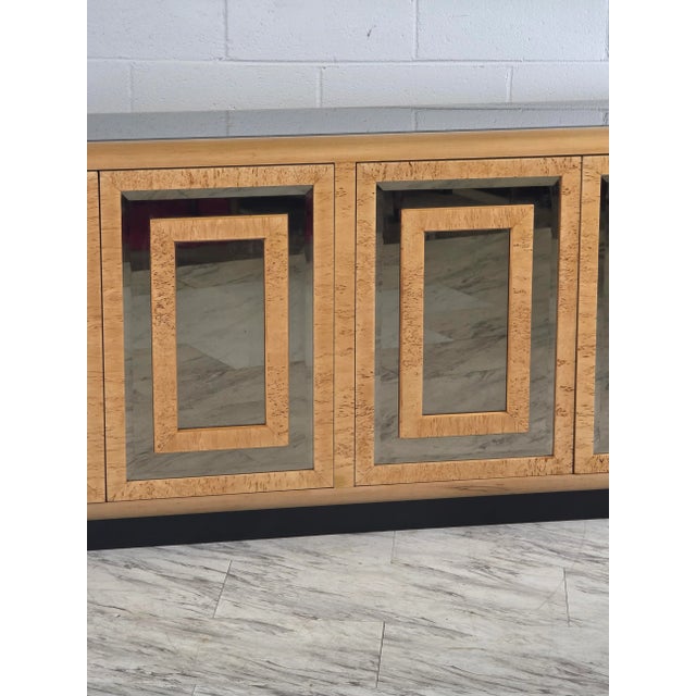 1970s Burlwood & Mirrored Glass Dresser by Romweber For Sale - Image 17 of 18