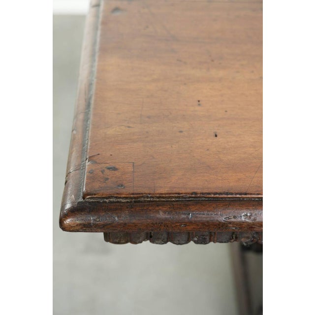 Antique Italian Dining Table in Walnut, 1500s For Sale - Image 10 of 14