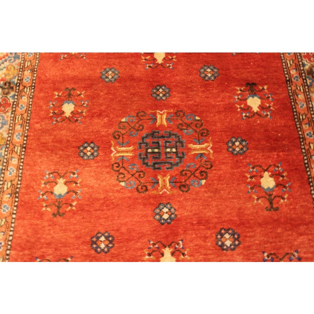 Traditional Nazmiyal Collection Vintage Silk Khotan Rug For Sale - Image 3 of 6