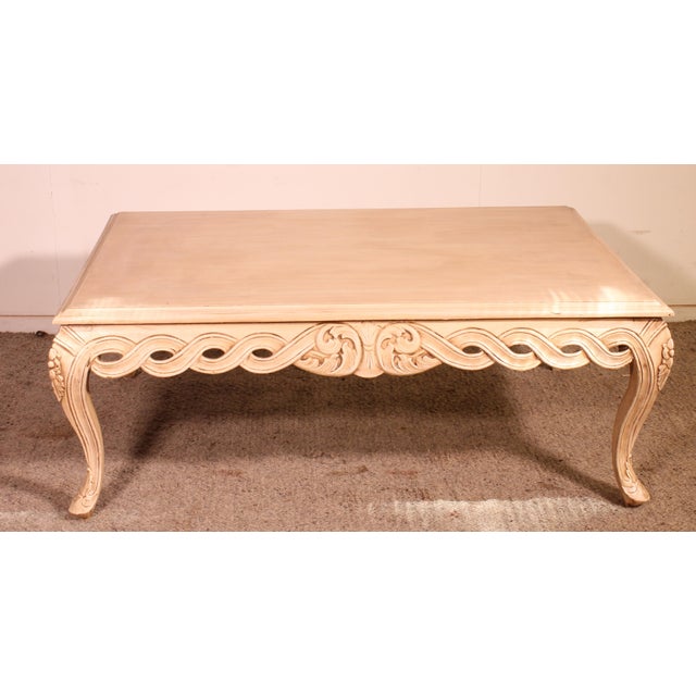 1980s Polychrome Wooden Coffee Table, 1980s For Sale - Image 5 of 13