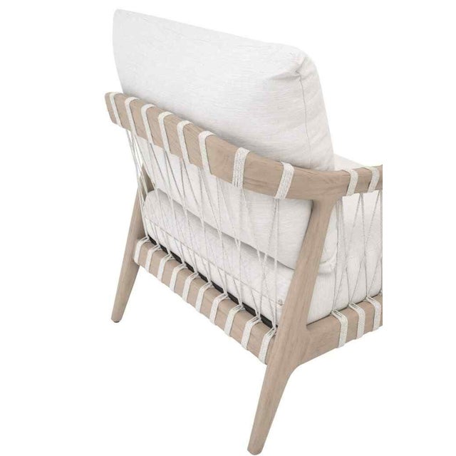 Wood Pacific Olefin Fabric Outdoor Club Chair by Essentials for Living For Sale - Image 7 of 7