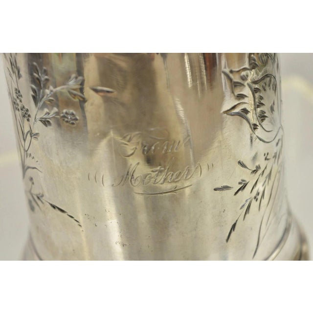 Metal Antique James W. Tufts Renaissance "Bacchus" Silver Plated Water Wine Pitcher For Sale - Image 7 of 10
