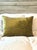 Late 19th Century Antique Acid-Green Crushed Silk Velvet Applique Bolster Pillow. For Sale - Image 5 of 7