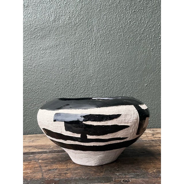 Vintage Original Studio Pottery Coil Vase For Sale - Image 11 of 12